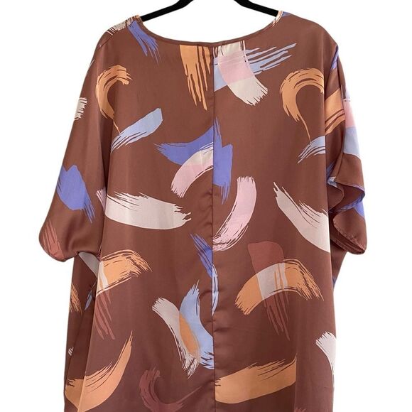 Entro Brown and Tan Blouse - Picture 3 of 6